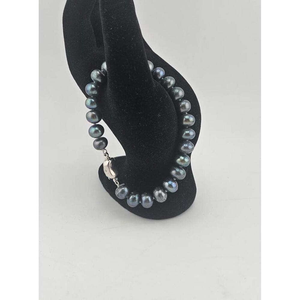 7.5in Black Pearl Bracelet - Picture 4 of 11